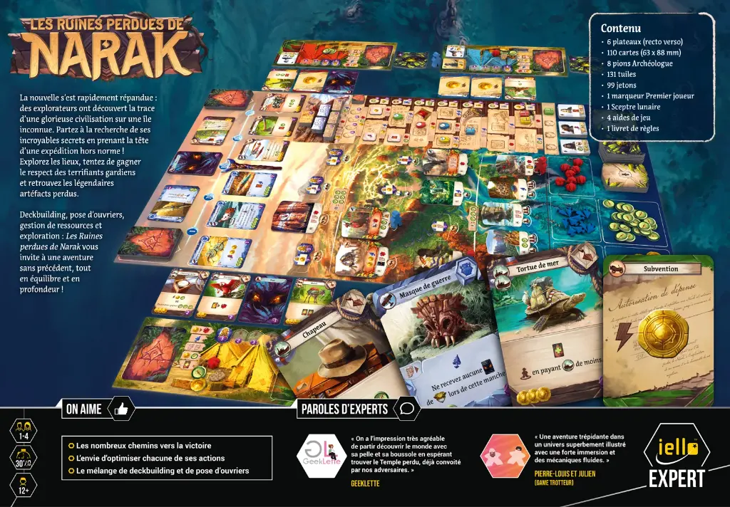 Arrière boîte Les Ruines Perdues de Narak